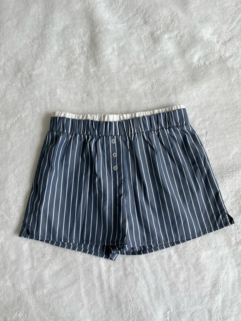 Target Girls Blue and White Striped Boxer Shorts